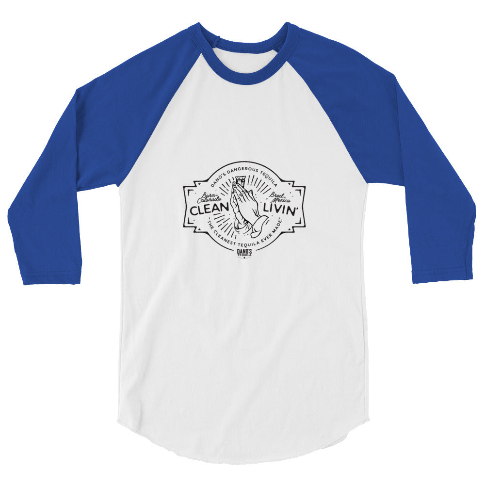 Clean Livin' 3/4 sleeve raglan shirt