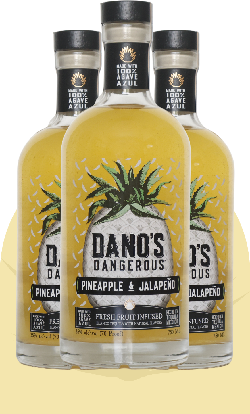 Dano's 3 Bottle Offer - Pineapple & Jalapeño Infusion